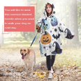 thumbnail image 4 of Wearable Oversized Blanket,Colorful Pumpkin Halloween Pattern Wearable Blanket Hoodie for Adults,Cozy Hooded Blankets with Super Pockets,Super Warm Fuzzy Pullover for Women & Men, 4 of 6