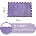 thumbnail image 2 of Cute Purple Scalloped Bath Mat, Fun Plush Microfiber Scallop Bathroom Rugs Non Slip Washable Quick Dry Absorbent, Bath Rug Carpet for Shower Stall Vanities Kitchen Floor Entrance, 20x32, 2 of 8