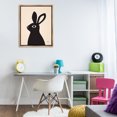 thumbnail image 4 of Stupell Industries Minimalist Black Bunny on Cream Brown Floating Frame Canvas Art, 25 x 31, by Jessica Beck, 4 of 8