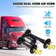 thumbnail image 3 of 1 Juego de bocina de aire con sonido fuerte, bocina de aire para coche, trompetas dobles, bocina de Metal para el hogar, bocina de tren para camiones, coches, Suvs, barcos de 12V, 3 of 5