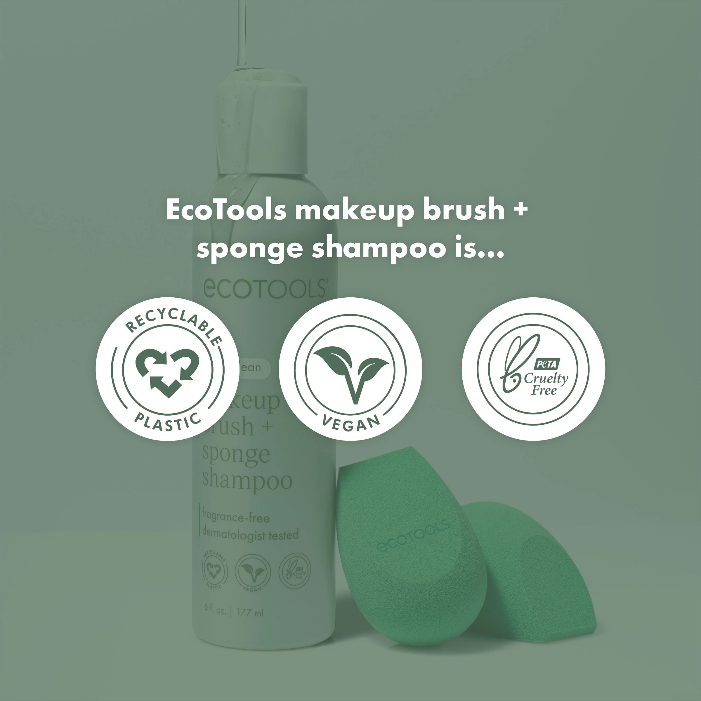 EcoTools Makeup Brush Cleansing Pad – Wiederverwendbare Pinselreinigungsmatte Mit Saugnapf, 1 Stück