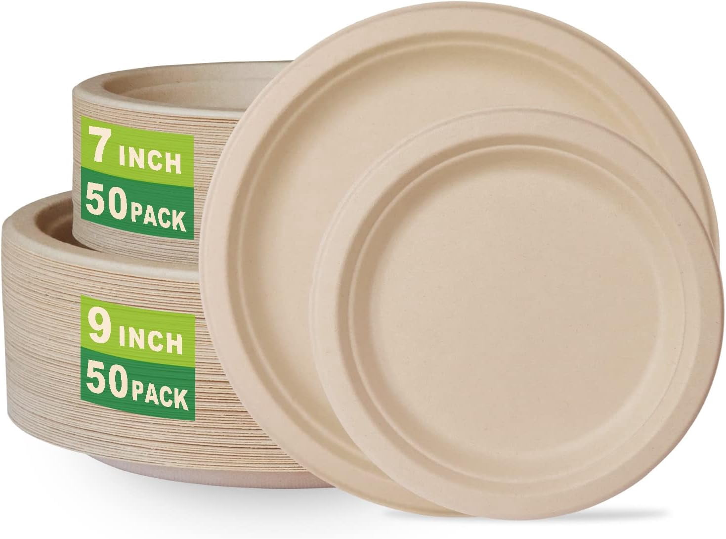 Ibambo 10 Inch Disposable Bamboo Plates - Eco Friendly for Sustainable Ibambo 10 Inch Disposable Bamboo Plates - Eco Friendly for Sustainable