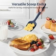 thumbnail image 3 of U-Taste 600°F High Heat Resistant Silicone Spatula Set of 4, BPA-Free Food Grade Kitchen Cooking Baking Mixing One Piece Seamless Flexible Rubber Scraper for Nonstick Cookware (Midnight Blue), 3 of 10