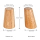 thumbnail image 1 of Patas para muebles de madera 4 piezas Patas de repuesto c贸nicas inclinadas de madera maciza Patas para muebles con placas de montaje y tornillos, 1 of 2