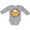 AC-Heather Grey, variant on Inktastic First Halloween Candy Corn Boys or Girls Long Sleeve Baby Bodysuit