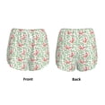thumbnail image 3 of KLL leaves bows Pattern Shorts Women,Athletic Shorts High Waisted Running Shorts Pocket Sporty Short Gym Elastic Workout Shorts-X-Large, 3 of 7