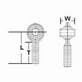 thumbnail image 2 of QA1 Precision Products, Inc CMR12T-105 QAPCMR12T-105 ROD END (C) 2-PC ALLOY, M-R 3/4-3/4 TEFLON SPECIAL, 2 of 3