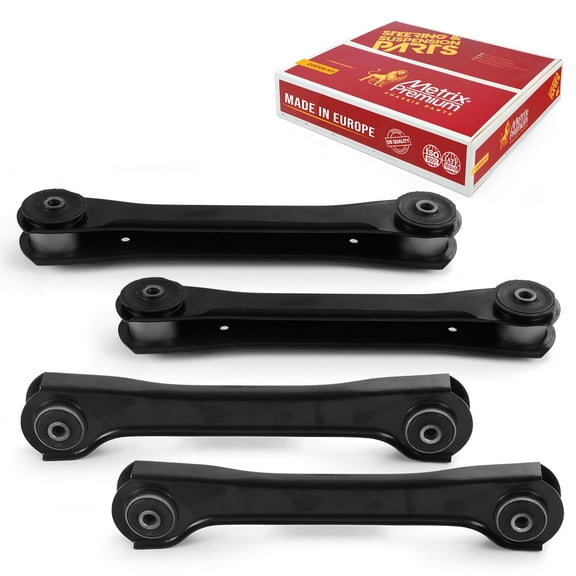 Metrix Premium Chassis Parts - 4 PC L R Rear Upper L R Rear Lower Control Arm Kit Fits 97-06 Jeep TJ 97-06 Jeep Wrangler