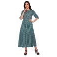 thumbnail image 2 of Moomaya Robe Tunique Imprimée à Manches Courtes Kurti d'Été pour Femmes, 2 of 5