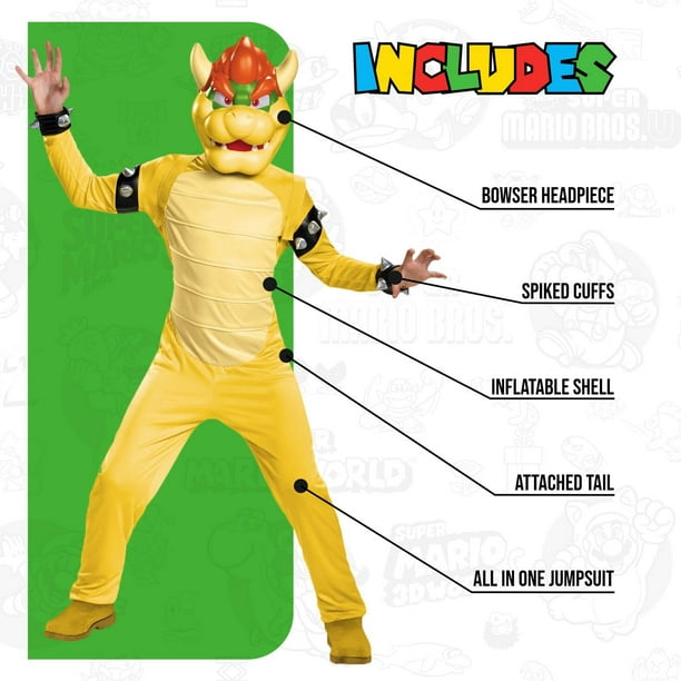 Bowser Costume  Bowser costume, Bowser halloween costume, Bowser