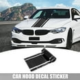 thumbnail image 2 of 7.09"x70.87" Car Hood Stripe Pattern Sticker Exterior Decal Decoration for Car Hood Roof Trunk Skirt Bumper Black, 2 of 6
