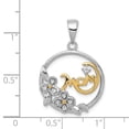 thumbnail image 2 of FB Jewels Sterling Silver Vermeil CZ Mom Pendant, 2 of 2