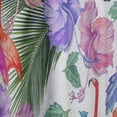thumbnail image 4 of Designart 'Flamingo With Flowers' Tropical Curtain Panel, 4 of 5