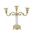 thumbnail image 2 of Zxpjkyu 3 Arms Candle Holder Modern Candlelight Stand for Living Room Bar Home Decor Gold, 2 of 9