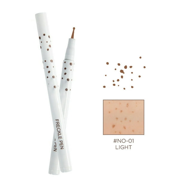 Lápiz de maquillaje para pecas de 1 ml con reproducción de color natural, resistente a la decoloración.