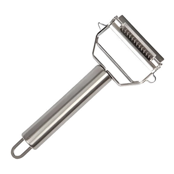 FACEGA Vegetable Spiralizer&Slicer with Cleaning Brush Easy Zucchini Noodle Maker，Kitchen Spiral Tool Multi-Functional Stainless Steel Double-Sided Peeler&Grater for Carrot，Potato&Veggies