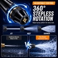 thumbnail image 7 of Easepicks Pressure Washer Wand – High Pressure Hose Nozzle with 1/2 5/8 3/4 Inch Connectors - for Car Washing, Patio Cleaning, Yard Rinsing, 7 of 7