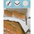 thumbnail image 4 of Orange Coastal Beach Twin Size Down Alternative Comforter, Lightweight Comforter Quilt Bedding Set with Pillow Shams Summer Nautical Oil Painting All Seasons Bed Comforter Duvet Insert 68"x86", 4 of 7