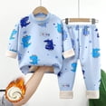 thumbnail image 2 of Gubotare Toddler Pajamas for Boys Kids & Toddler Boys Pajamas 2 Piece Pjs Set Cotton Sleepwear (Navy,6-12 Months), 2 of 6