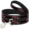 thumbnail image 1 of Dodge Pet Leash, Dog Leash, Dodge Challenger RT Emblem Carbon Fiber Stripe Grays Black, 6 Feet Long 0.5 Inch Wide, 1 of 4