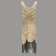 thumbnail image 1 of ICHUANYI Clearance Plus Size Vintage 1920s Flapper Tassel Great Evening Party Cocktail Dress(Yellow, XXL) ICHUANYI WER2023081505689, 1 of 4