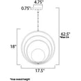thumbnail image 5 of Maxim 26054SWSBR 18 in. Coronet One-Light Single Pendant Ceiling Light, Satin Brass, 5 of 5