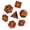 Red Brown Stripe w/Gold Numbers, variant on Cusdie 7Pcs/set Wooden DND Dice D&D Wood Dice D4 D6 D8 D10 D% D12 D20 Polyhedral Games Dice Set for Table Games MTG RPG