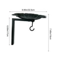thumbnail image 3 of SLYNSHome Hanging Bird Bath with Hooks for Outdoor Decor,Hummingbird Feeder Iron Bird Bath Tray Wildlife Feeder Plate Water Bowl for Garden Patio Decoration, 3 of 6