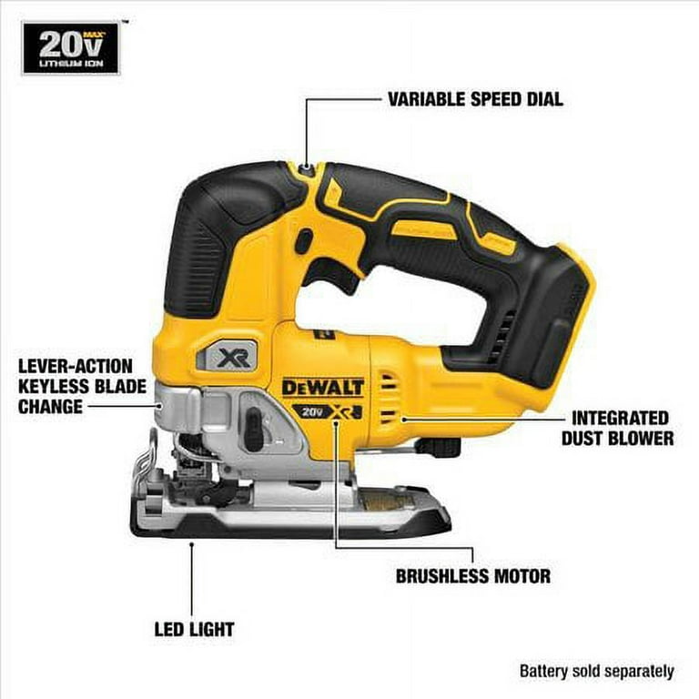 BLACK+DECKER 20-Volt Max Variable Speed Keyless Jigsaw (Bare Tool Only) BLACK+DECKER 20-Volt Max Variable Speed Keyless Jigsaw (Bare Tool Only)
