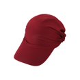 thumbnail image 5 of Women Muslim Headscarf Hat Pre Tied Hair Loss Turban Solid Color Chemo Baseball Cap Slouchy Bonnet Head Cover, 5 of 7