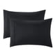 thumbnail image 1 of Juego de fundas de almohada Bedsure Black Queen Size de microfibra cepillada, 1 of 6