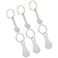 thumbnail image 4 of Miangastore Stainless Steel Shopping Trolley Tokens Silver 6Pcs Set 1.2In, 4 of 9