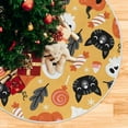 thumbnail image 5 of FMSHPON Happy Halloween Xmas Christmas Tree Skirt Stand Mat for Holiday Party Decoration Indoor Outdoor 36 inches, 5 of 6