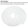 thumbnail image 4 of Uxcell Spiral Tube Wrap Cable Kit Management Sleeve 3Meter 28mm PE Wire Wrap Cord Cover Power Cable Protector White, 4 of 5