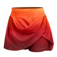 thumbnail image 2 of Vedolay Midi Skirt for Womens Formal High Low Asymmetrical A-Line Fairy Elastic Waist Layered Midi Skirts,Orange L, 2 of 5