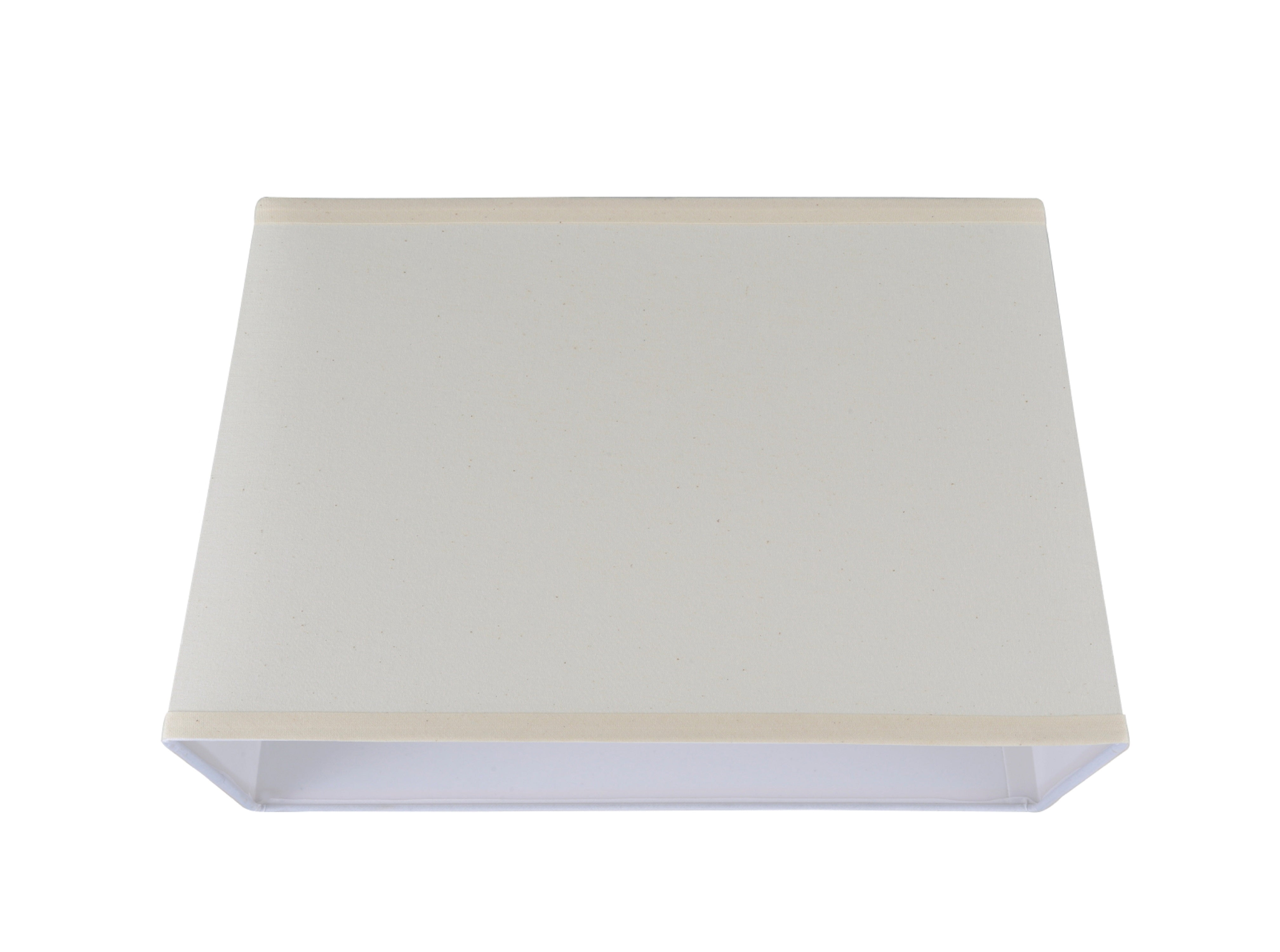 Aspen Creative 36021 Transitional Rectangle Hardback Shape Spider Construction Lamp Shade in Off White, 10" + 16" wide, (8" + 14") x (10" + 16")&nbsp; x 10"