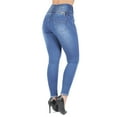 thumbnail image 5 of Fashion2Love Women's Juniors Colombian Design Butt Lift Push Up High Waist Skinny Jeans, 5 of 9