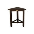 thumbnail image 6 of FlexiCorner Teak Wood 17" Triangular Stool in Brown Finish, 6 of 8