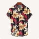 thumbnail image 4 of Blusa y camisa de manga corta con cuello vuelto para hombre, unisex, con botones y cuello alto, de longitud media, 4 of 4