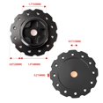 thumbnail image 2 of Car Steering Wheel Hub, Precise Replacement Steering Wheel Adapter for Thrustmaster T300 T500 PCD 73mm (Black), 2 of 5