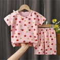 thumbnail image 2 of Zpanxa Ensembles d'Été pour Garçons Mode Décontractée Enfants Pyjama à Manches Courtes et Shorts Ensemble Deux Pièces 5 Ans, 2 of 3