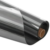 VEVOR Window Privacy Film, One Way Window Tint, Daytime Mirror Reflective Heat Control Glass, Static Cling Sun Blocking, See out Not in Window Film for Home and Office, Black-Silver, 36 in x 6.5 ft