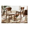 thumbnail image 2 of Baxton Studio Damara Sand Walnut Brown Finished Wood 2-Piece Dining Chair Set, 2 of 17