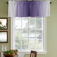 thumbnail image 3 of Purple Grey Ombre Curtain Valances for Windows, Kitchen Valance Window Treatments Panel 2 Pack, Farmhouse Gradient Minimalist Rod Pocket Short Curtains for Bathroom Bedroom 42 x 18 Inch, 3 of 8