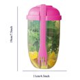 thumbnail image 1 of Portable Salad Cup with Fork Fresh Salad Container Bottle Vegetable Fruit Breakfast Lunch Carry To Go for Work Travel Picnic pink, 1 of 6