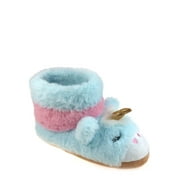 Wonder Nation Little Girl & Big Girl Unicorn Slipper, Sizes 13/1-6