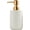 White, variant on Ceramic Soap Dispenser: 300ml Hand Soap Dispenser Bathroom Shower Dispenser Bottle for Soap, Lotion, Shampoo & Conditioner, Kitchen Hotel Countertop Accessories (Pink)