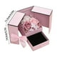 thumbnail image 3 of Fiudx Caja de Regalo de San Valentín, Rosa Doble Abierta para Guardar Joyas, Rosa Eterna, Elegante Caja de Lápiz Labial con Lazo, Idea de Regalo Romántica, Organizador de Joyas de Moda (1 Juego), 3 of 7