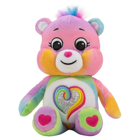 Care Bears 9" Bean Plush (Glitter Belly) - Togetherness Bear - Soft Huggable Material!