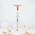 thumbnail image 5 of Balsa Circle 24" Gold Metal Clear Acrylic Crystal Pillar Candle Holder Flower Ball Pedestal Stand Party Events, 5 of 8